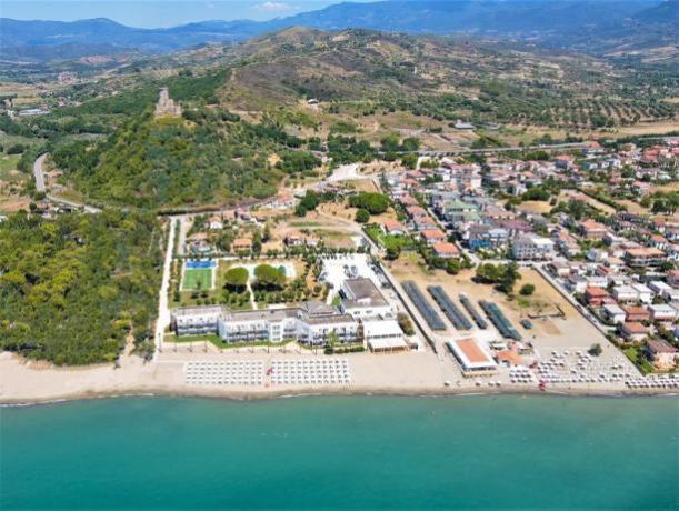 Campania Salerno: Villaggio 4**** fronte mare con Pensione Completa, Animazione sul Mare