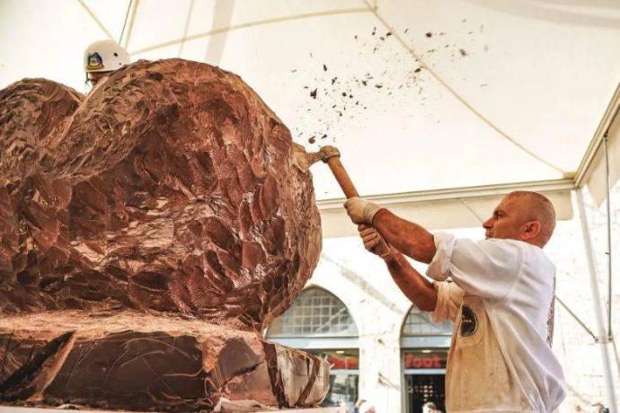 Sculture di cioccolato Eurochocolate Perugia  