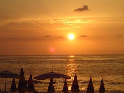 Tramonto in spiaggia 