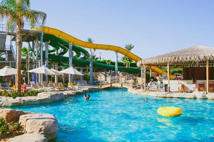 Acquapark con scivoli perfetto per i bambini Sharm 