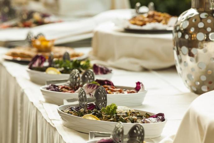 Buffet di verdure in hotel terme Ischia 